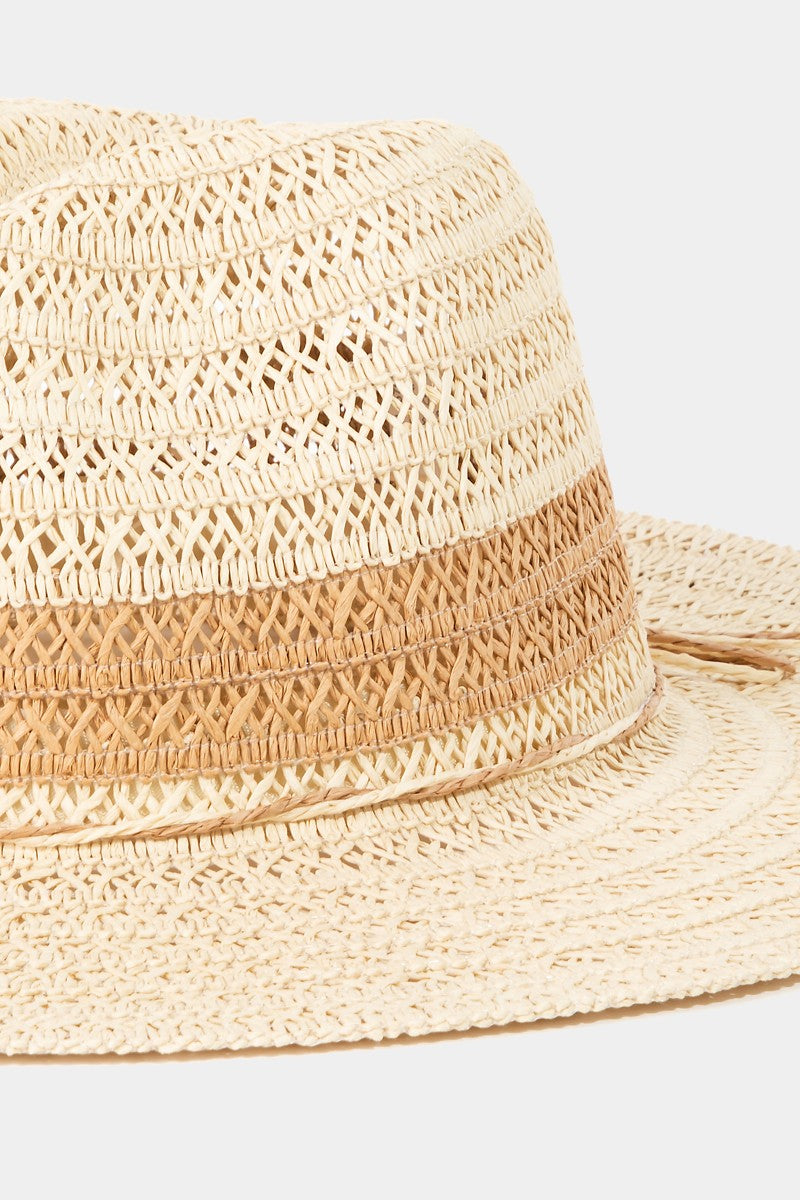 Honeybee Mumford's Contrast Straw Braided Sun Hat