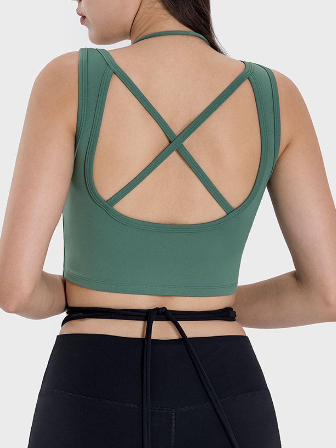 Honeybee Mumford's Crisscross Square Neck Active Tank