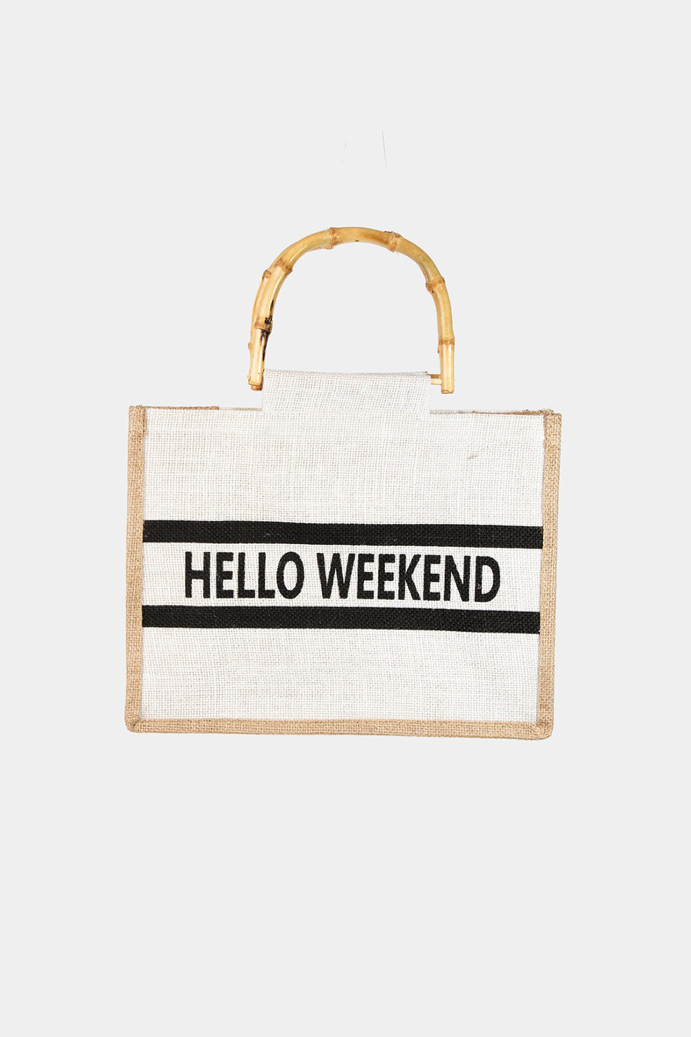 Honeybee Mumford's Bamboo Handle Hello Weekend Tote Bag