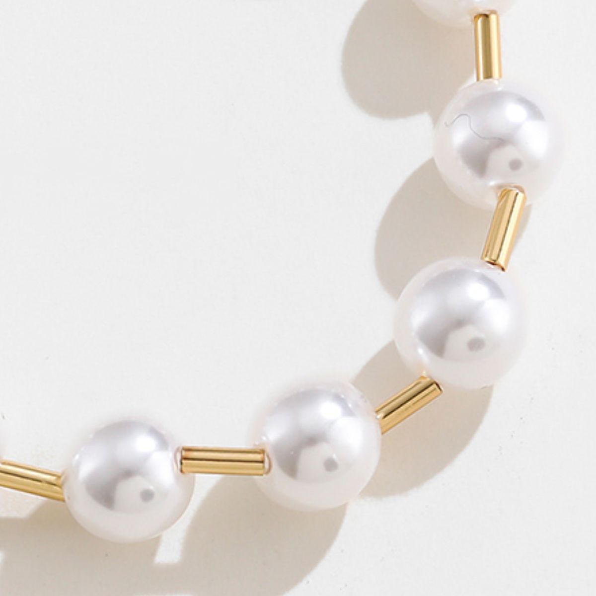 honeybee Mumford's Gold-Plated Pearl Copper Bracelet