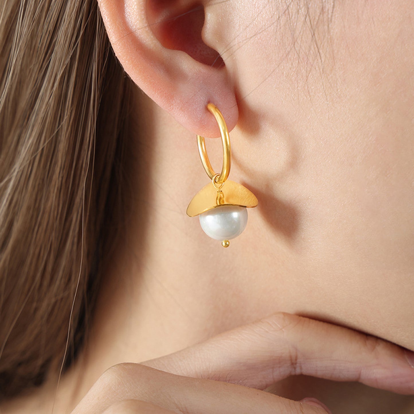 honeybee Mumford's 18K Gold-Plated Bead Dangle Earrings