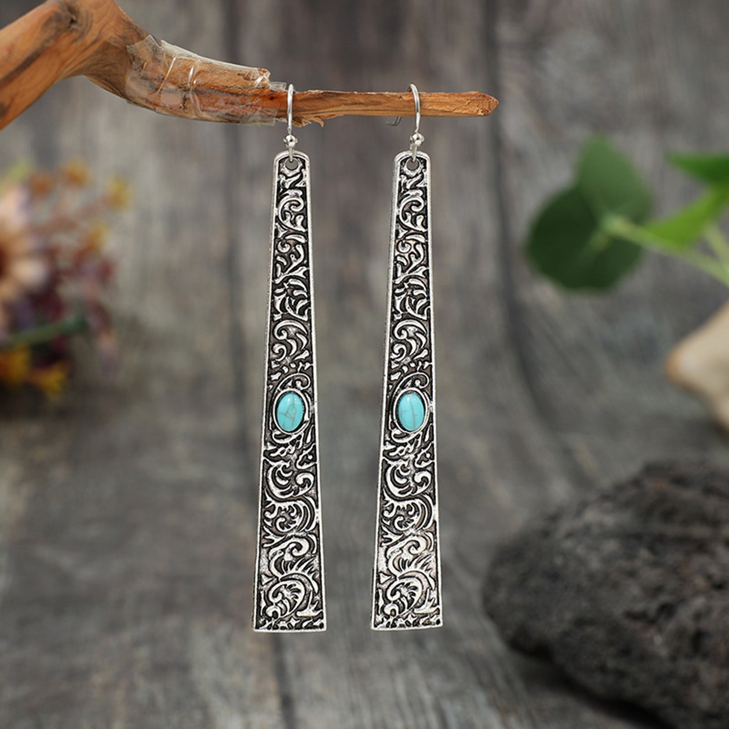 honeybee Mumford's Turquoise Bar Earrings