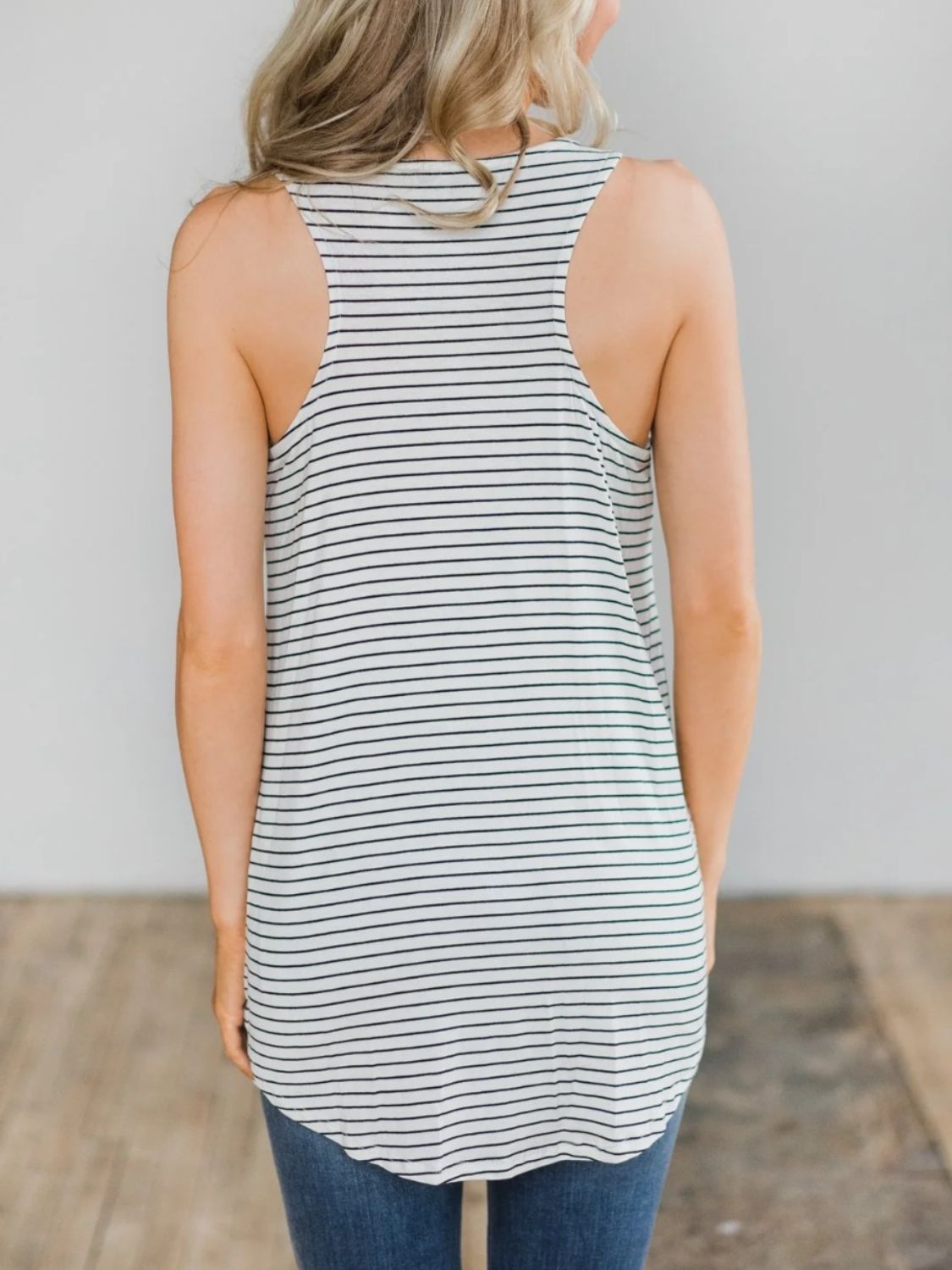 Honeybee Mumford's High-Low Striped Tank