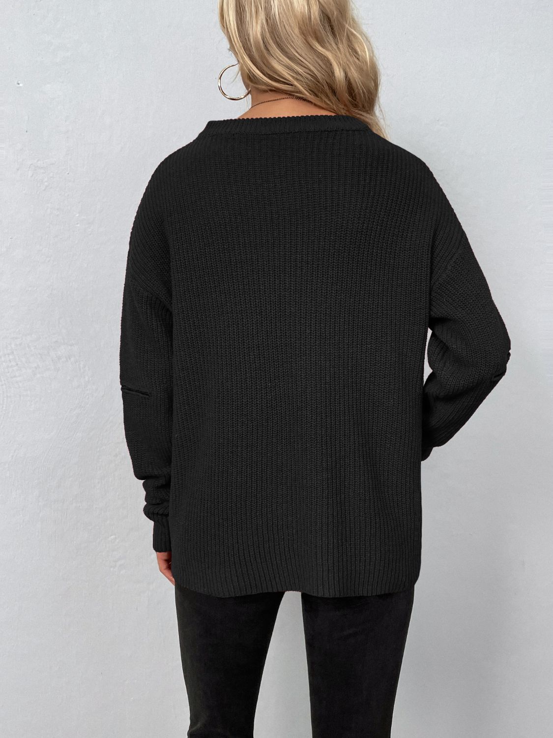 Honeybee Mumford's Cutout Zip Detail Sweater