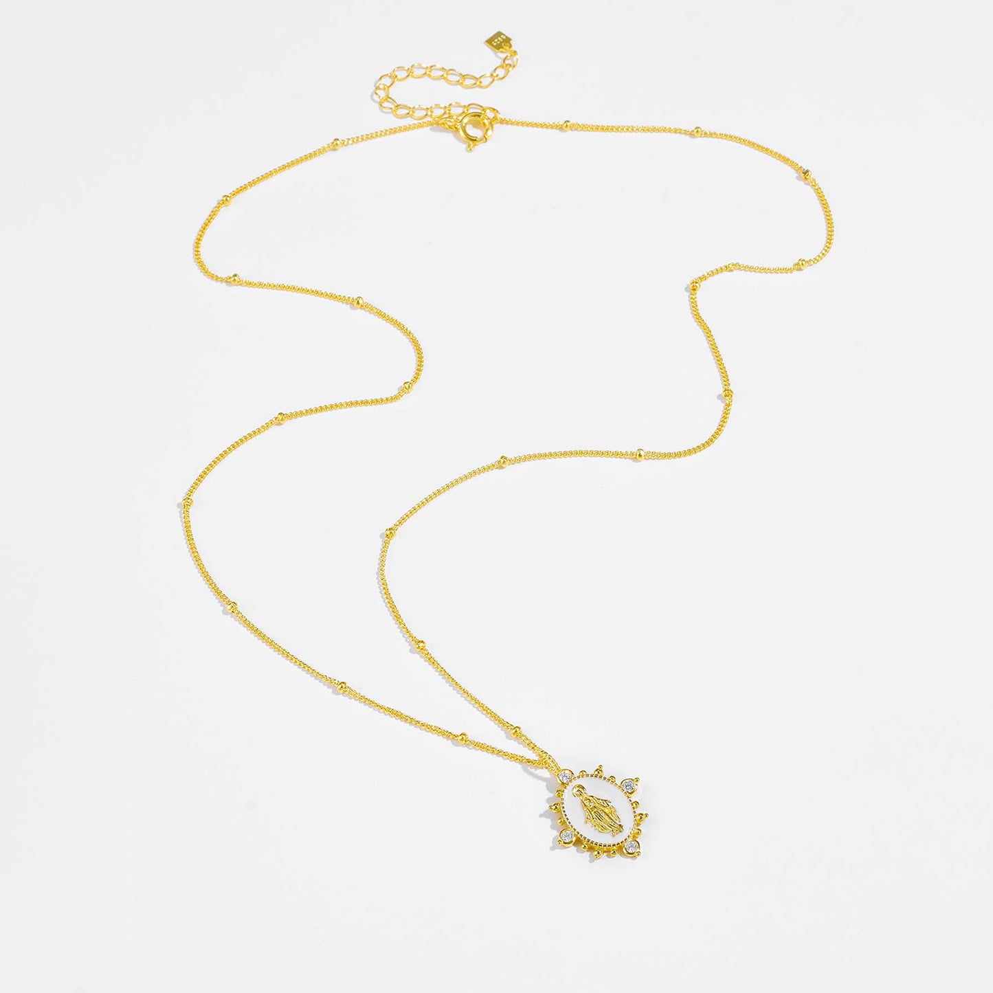 Honeybee Mumford's 18K Gold-Plated Spring Ring Closure Pendant Necklace