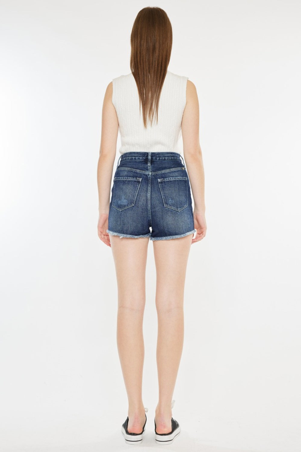 Honeybee Mumford's Raw Hem Button Fly Denim Shorts