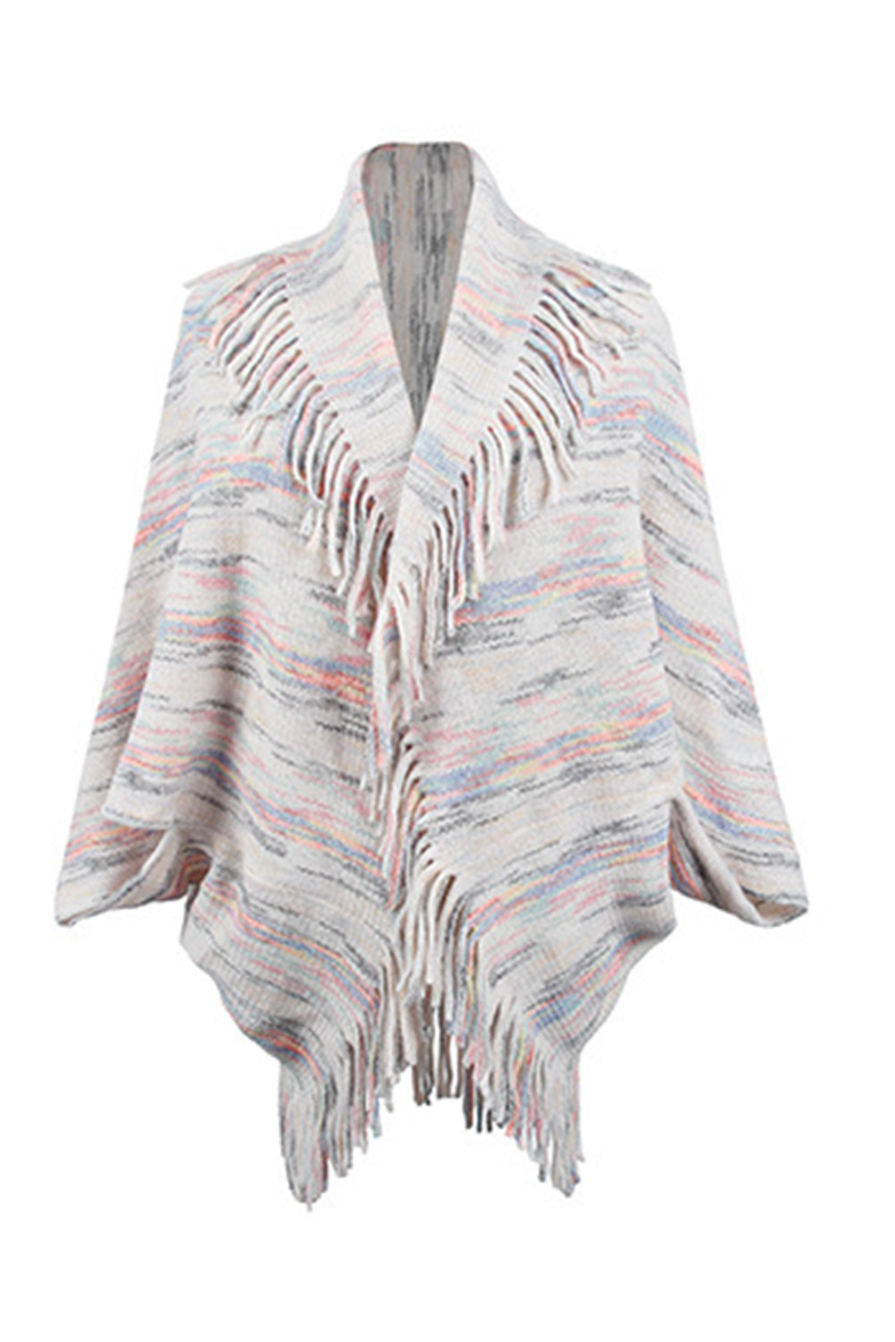 Honeybee Mumford's Fringe Detail Printed Poncho