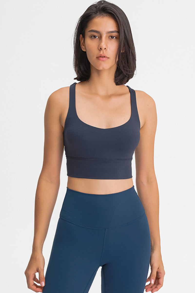 Honeybee Mumford's Double-Strap Cross-Back Sports Bra