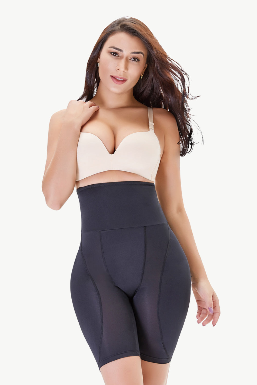 Honeybee Mumford's Full Size High Waisted Pull-On Shaping Shorts