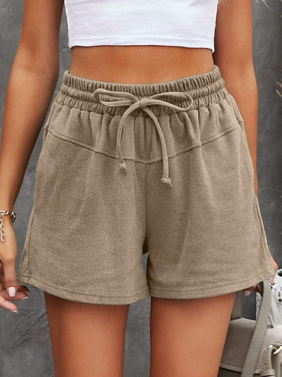 Honeybee Mumford's Full Size Drawstring Shorts with Pockets