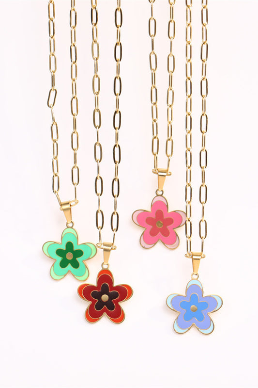 honeybee Mumford's Flower Pendant Necklace