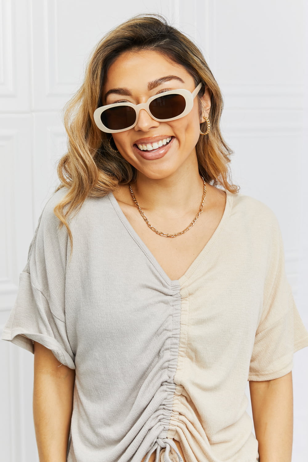 Honeybee Mumford's Oval Full Rim Sunglasses