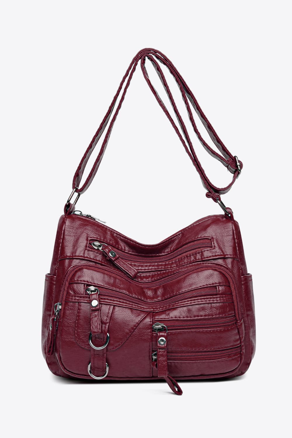 Honeybee Mumford's Multi-Pocket Leather Crossbody Bag