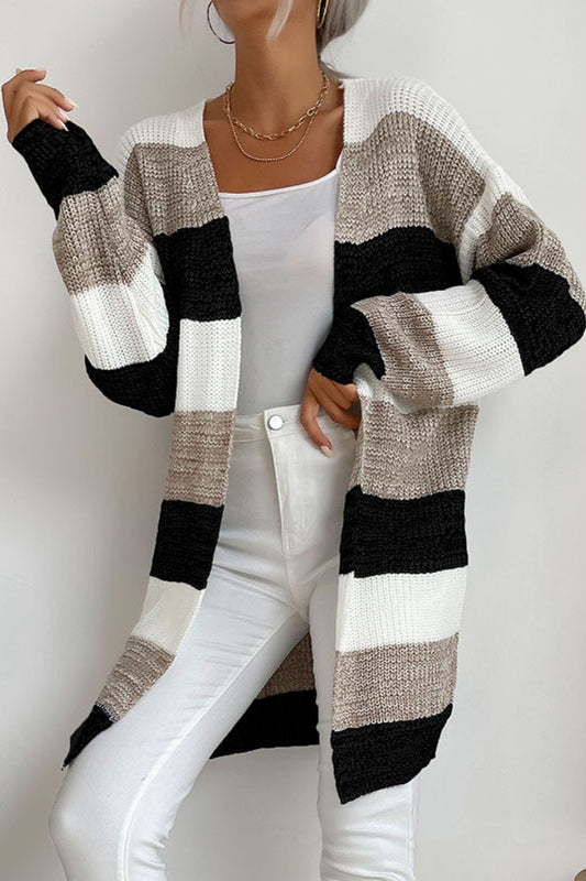 Honeybee Mumford's Striped Long Sleeve Duster Cardigan