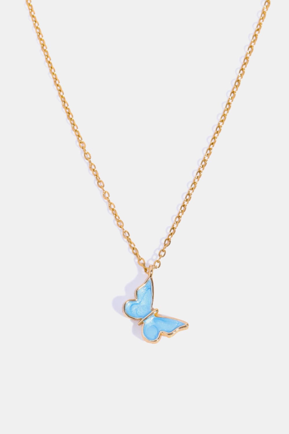 Honeybee Mumford's Butterfly Pendant 14K Gold-Plated Necklace