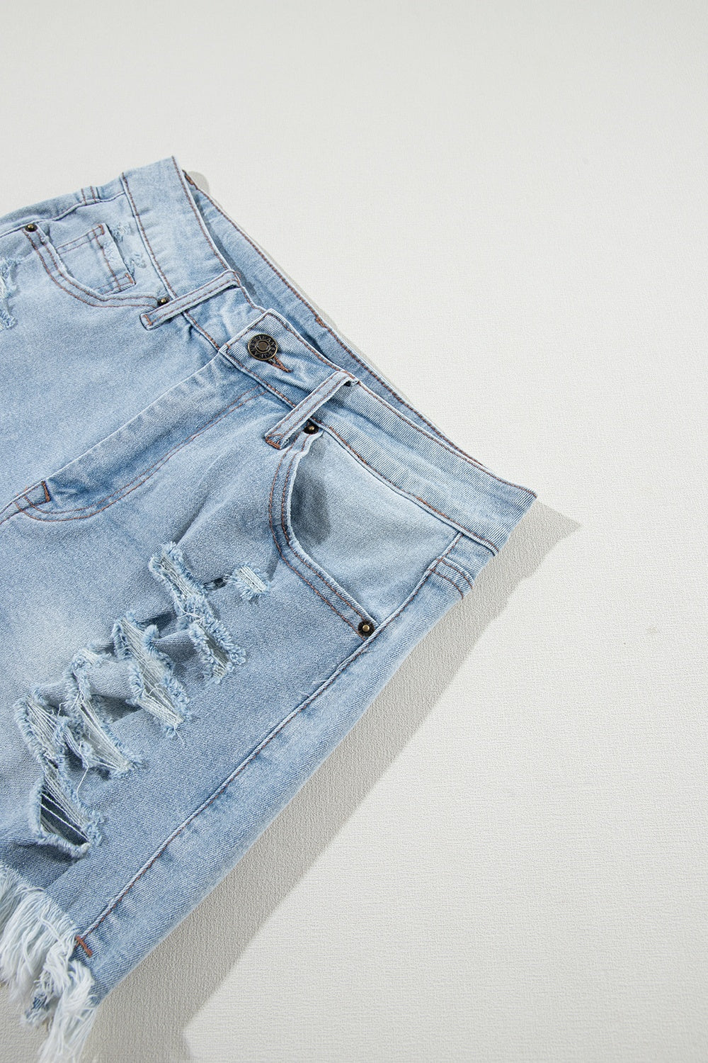 Honeybee Mumford's Distressed Raw Hem Denim Shorts