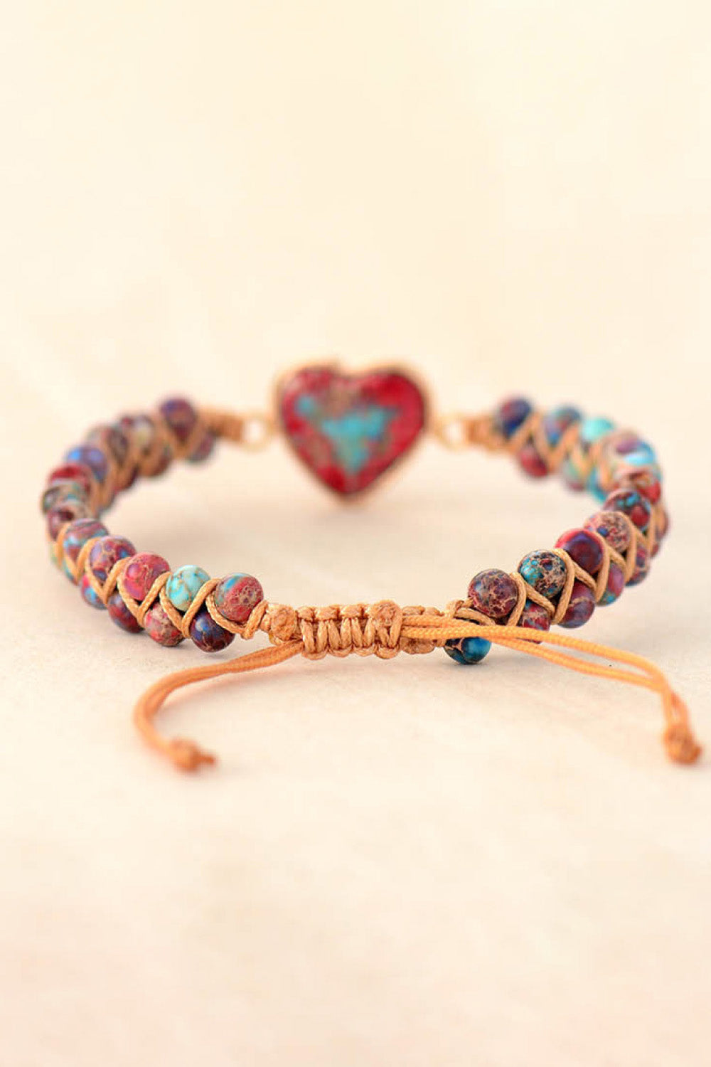 honeybee Mumford's Heart Shape Natural Stone Bracelet