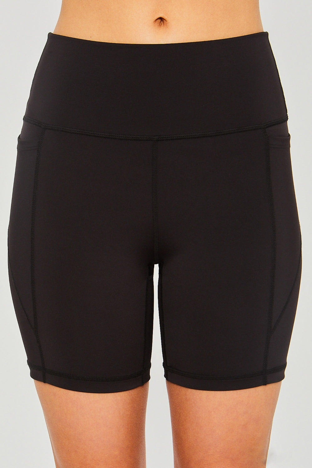 Honeybee Mumford's Love Tree High Waist Seam Detail Active Shorts