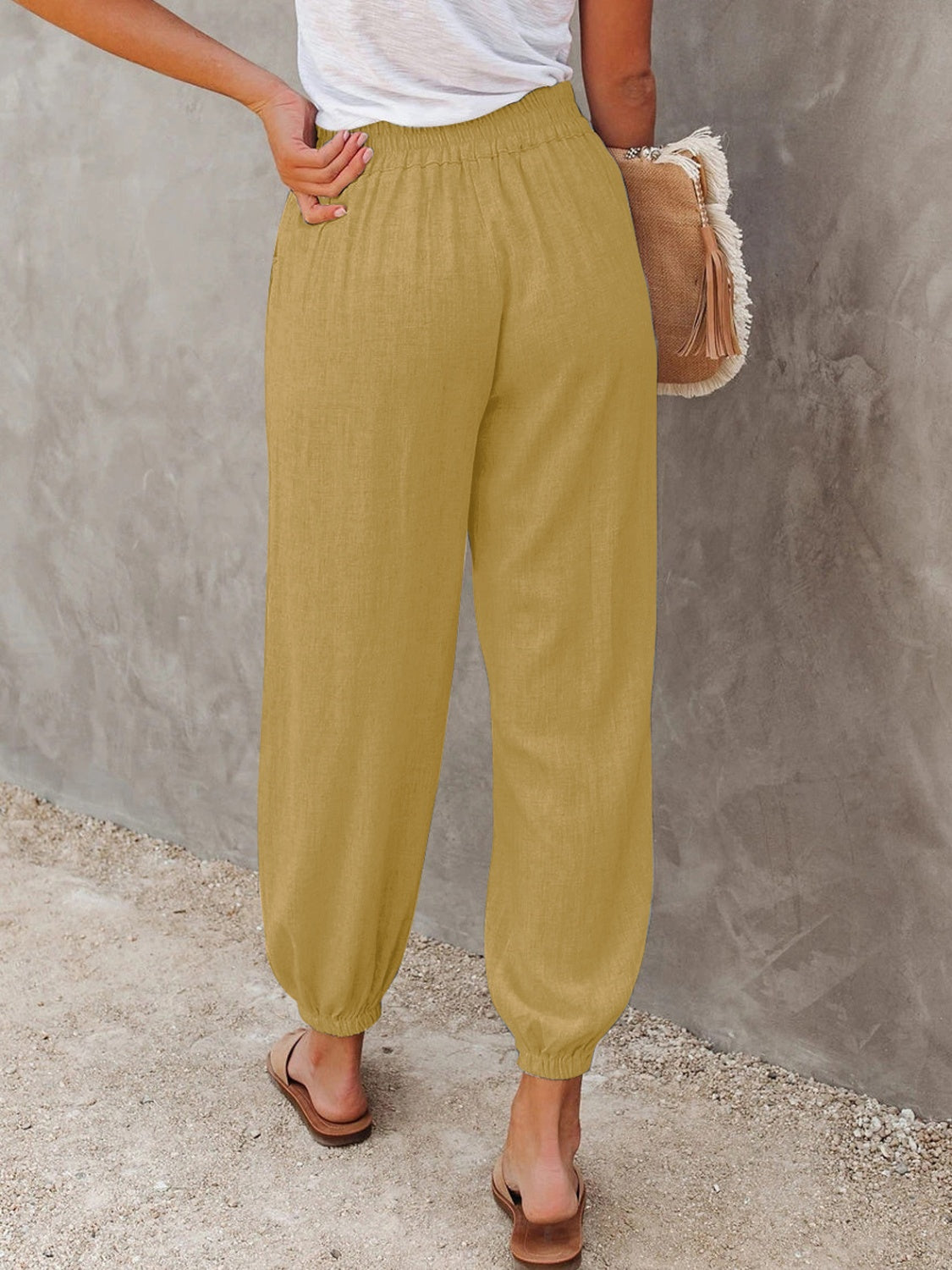 Honeybee Mumford's High Waist Cropped Pants