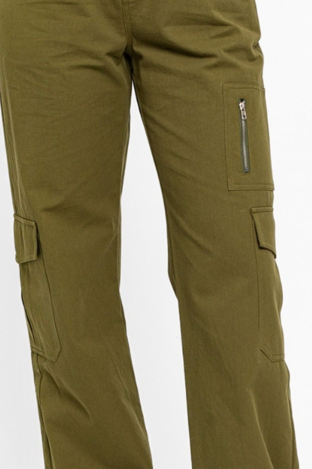 Honeybee Mumford's High Waisted Wide Leg Cargo Pants with Pockets