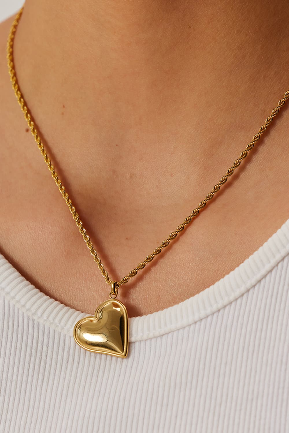 Honeybee Mumford's Heart Pendant Necklace