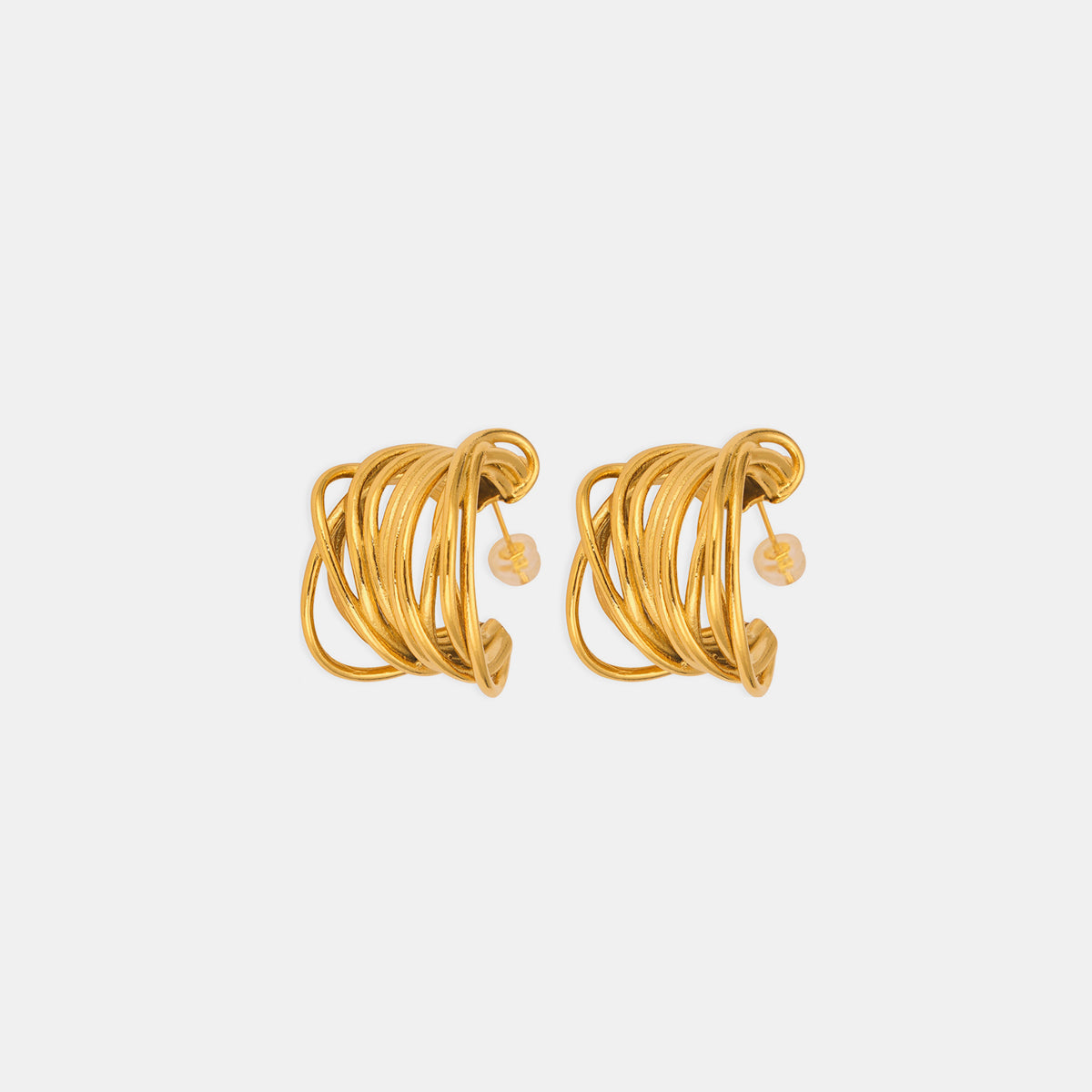 honeybee Mumford's Geometric Shape Earrings