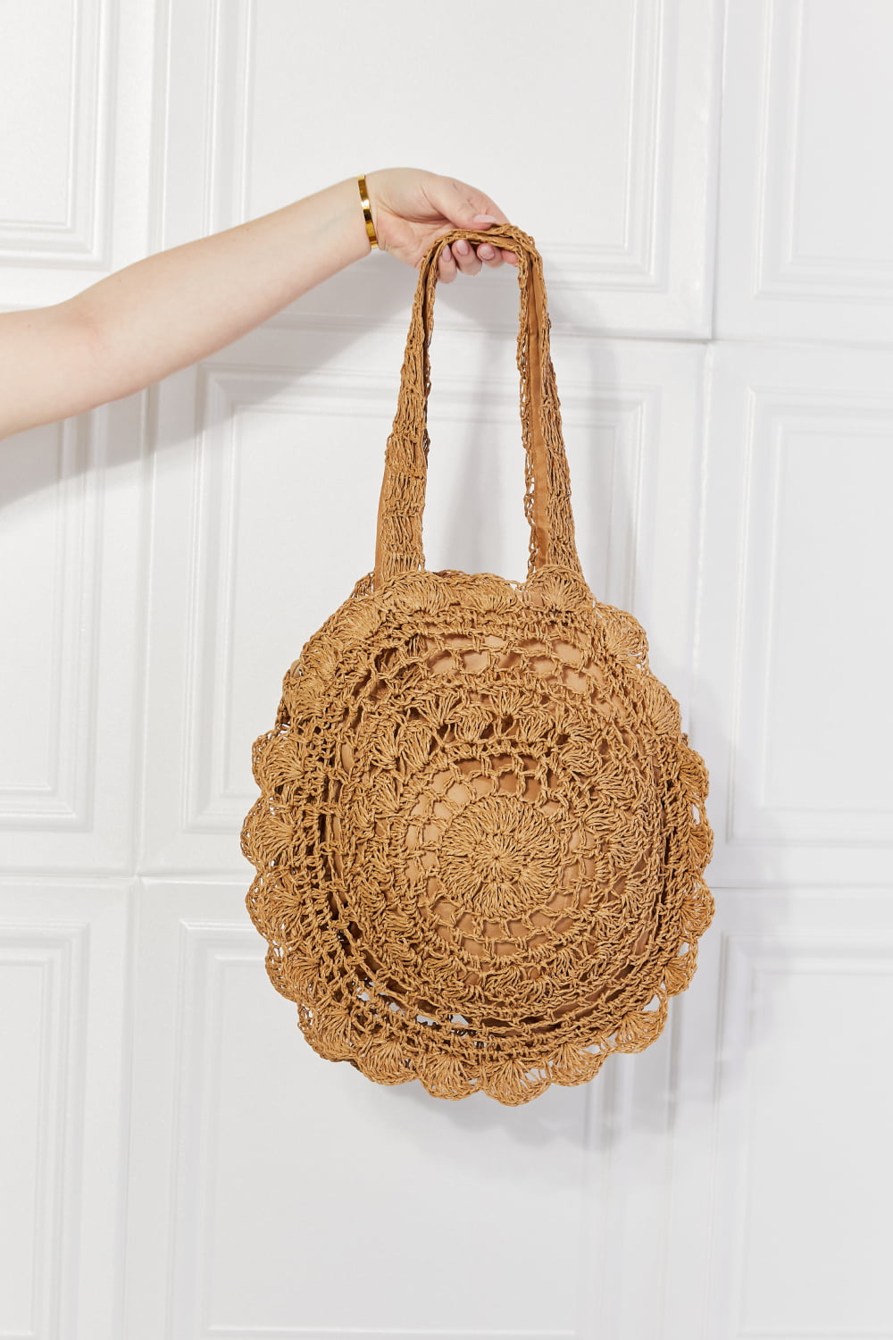 Honeybee Mumford's Brunch Time Straw Rattan Handbag