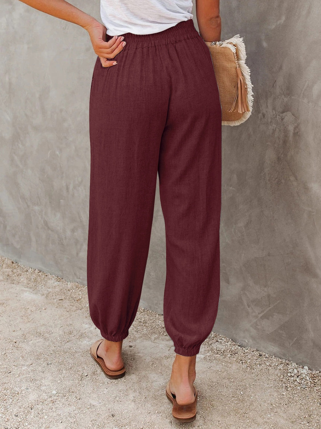 Honeybee Mumford's High Waist Cropped Pants