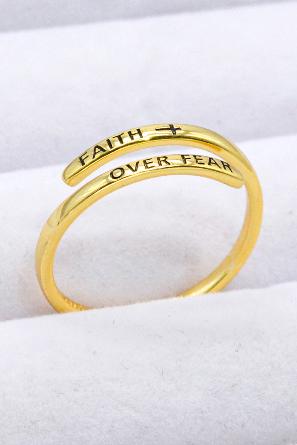 Honeybee Mumford's FAITH OVER FEAR Bypass Ring