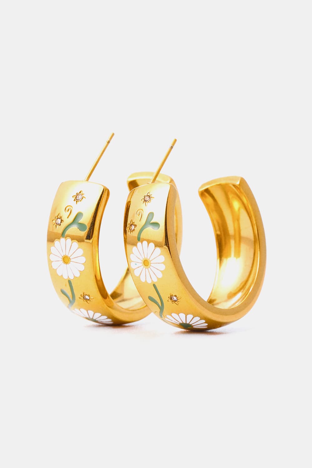 honeybee Mumford's 18K Gold Plated Ring Shape C-Hoop Earrings