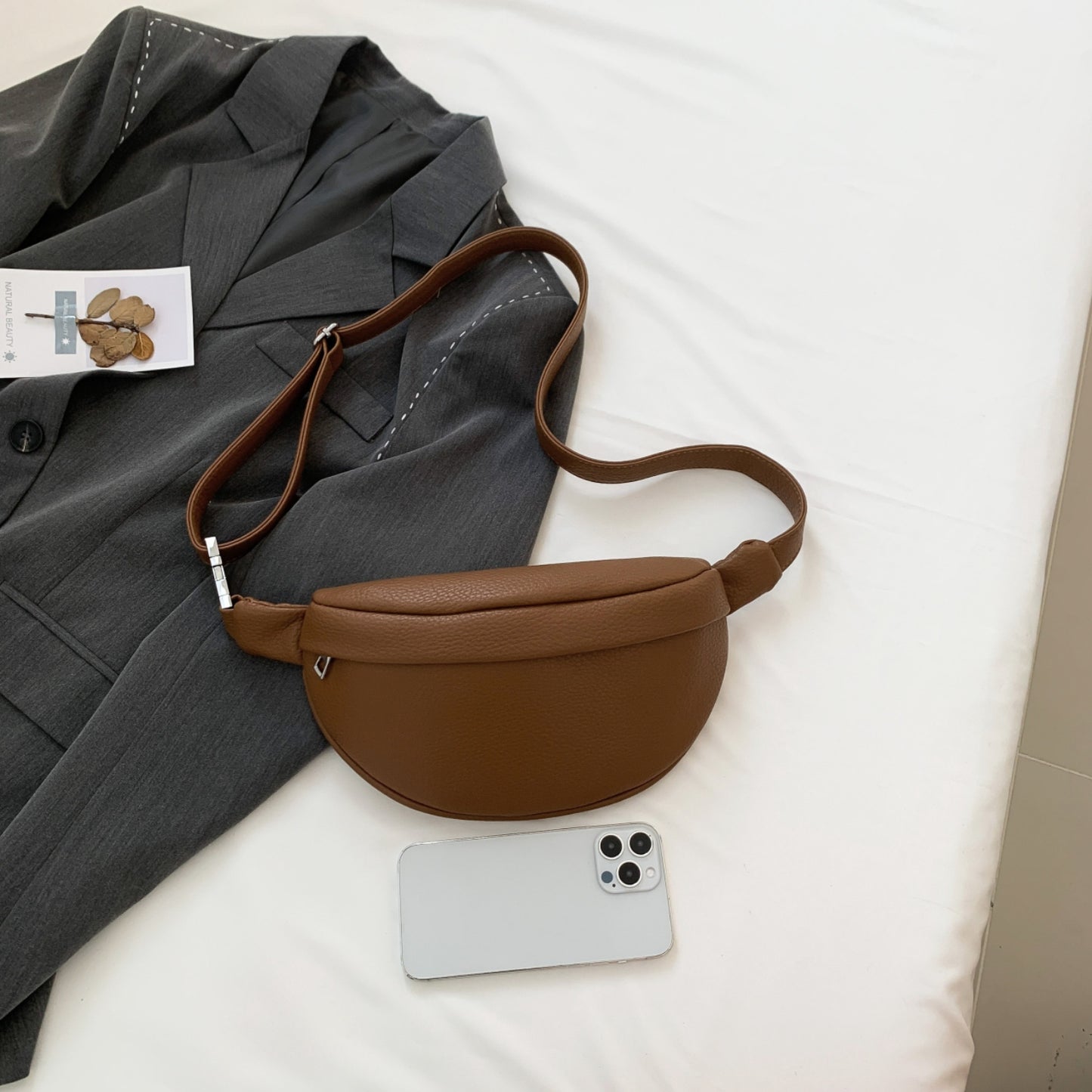 honeybee Mumford's Leather Sling Bag