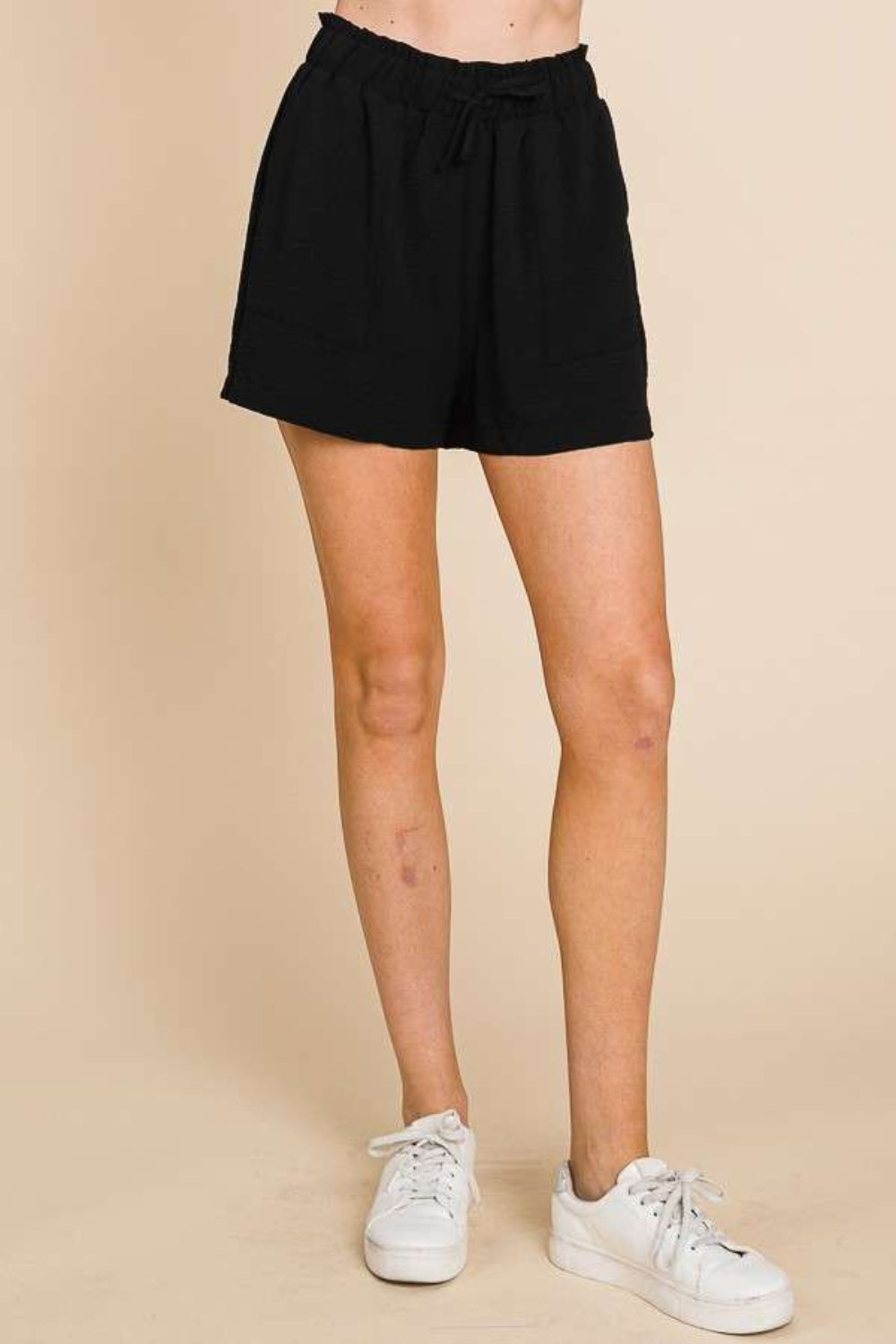 Honeybee Mumford's High Waist Paper bag Shorts