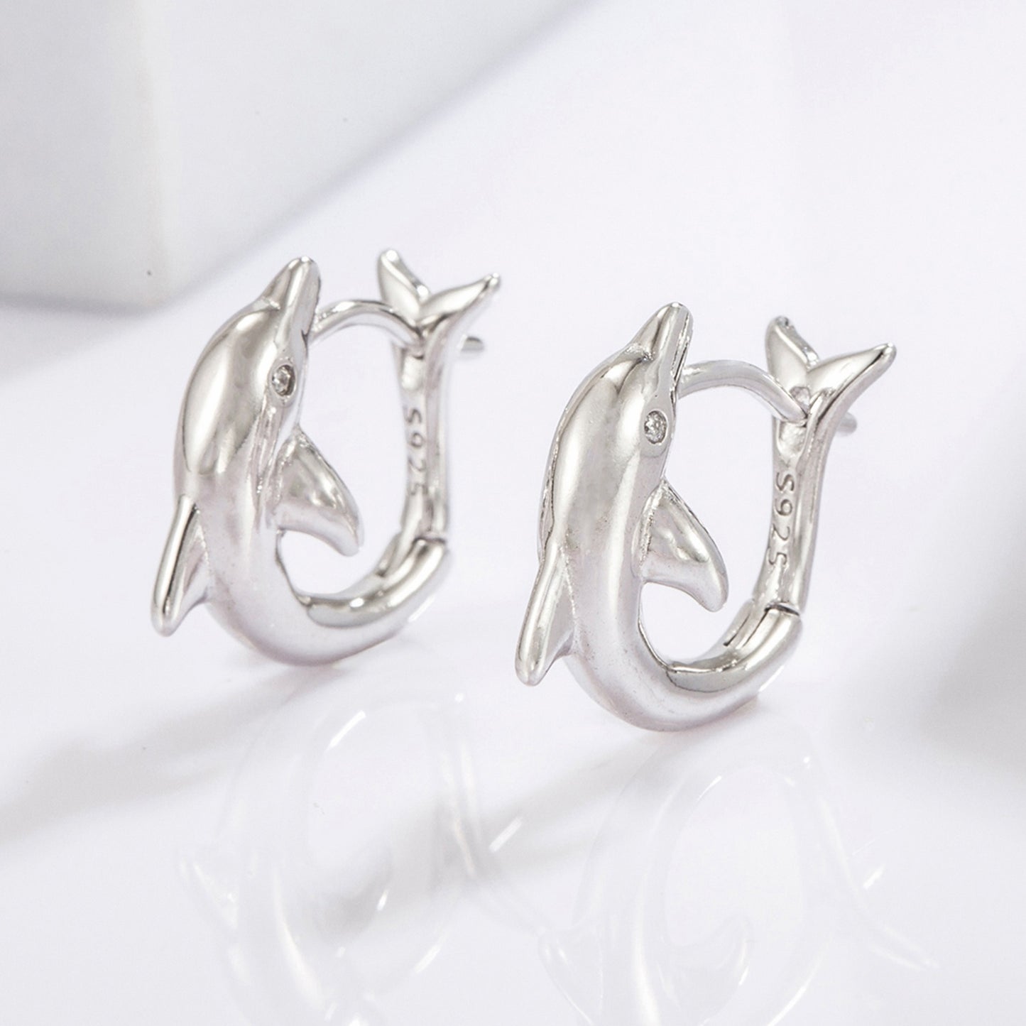 honeybee Mumford's Sterling Silver Dolphin Earrings