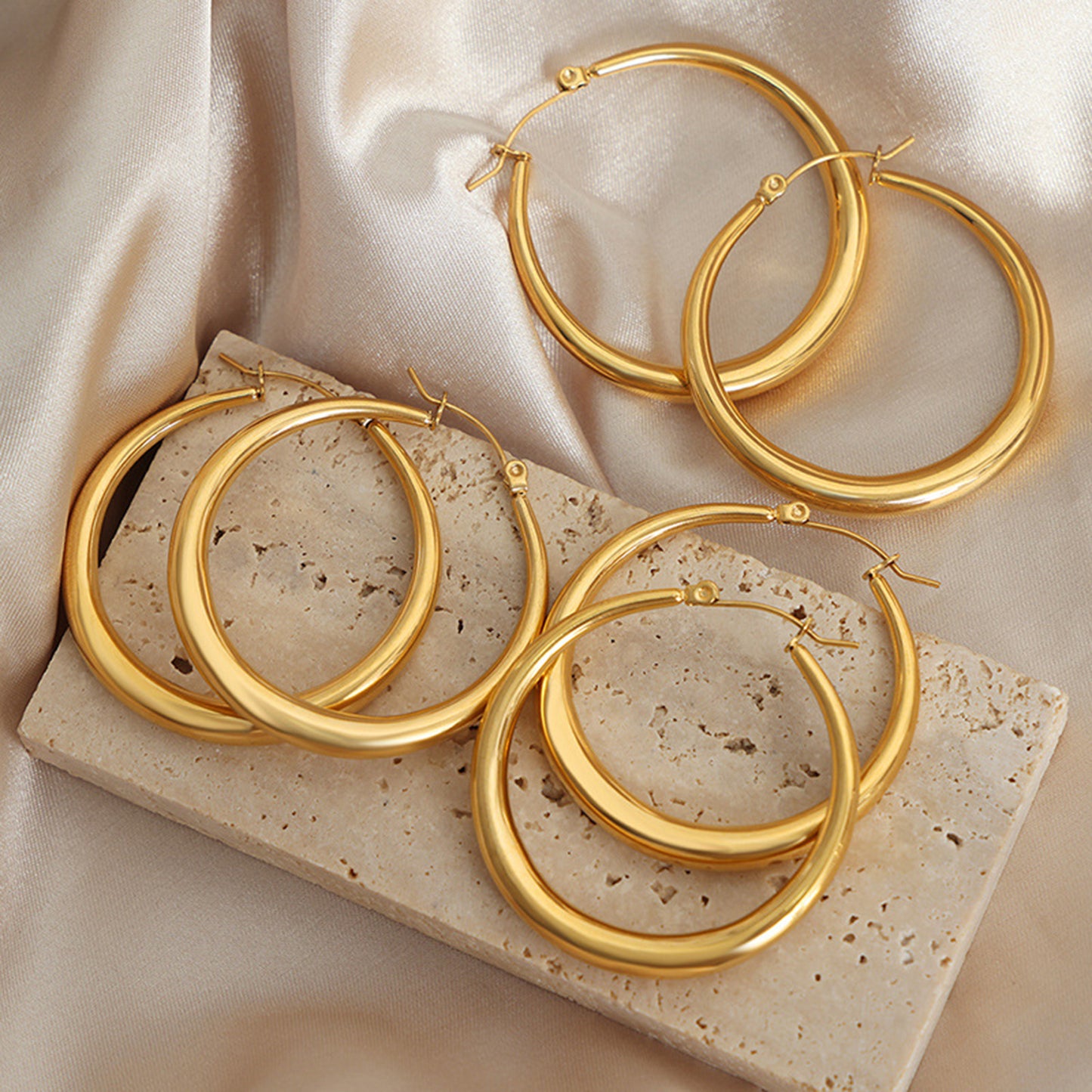 honeybee Mumford's 18K Gold-Plated Hoop Earrings