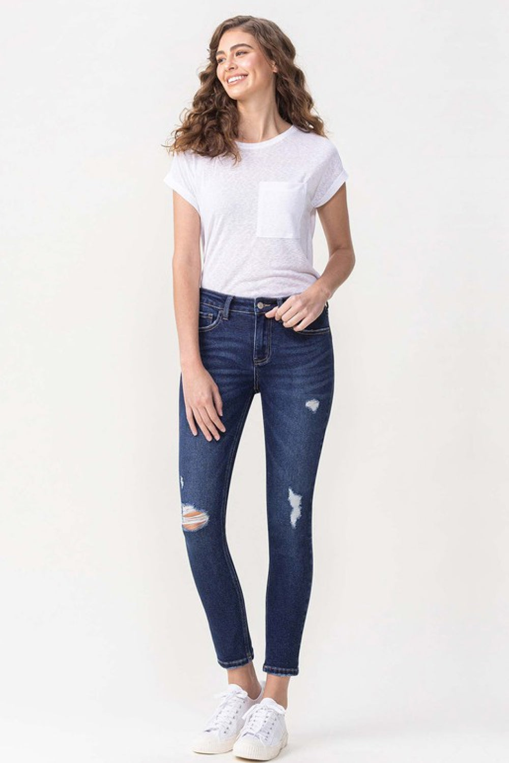 Honeybee Mumford's Full Size Midrise Crop Skinny Jeans