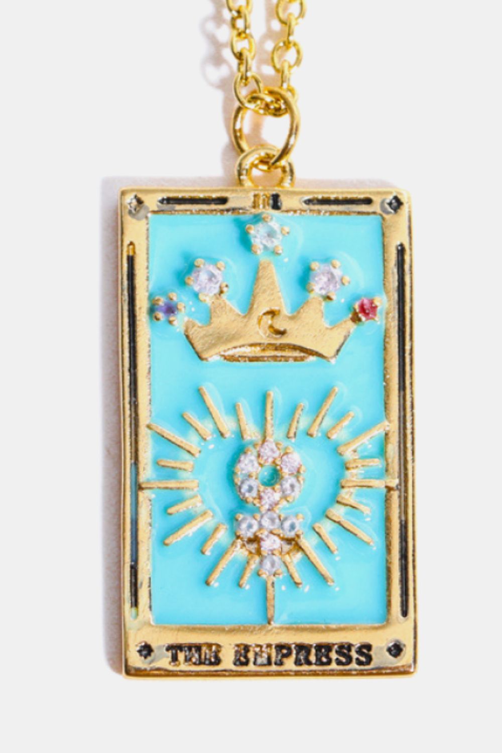 Honeybee Mumford's Tarot Card Pendant Necklace