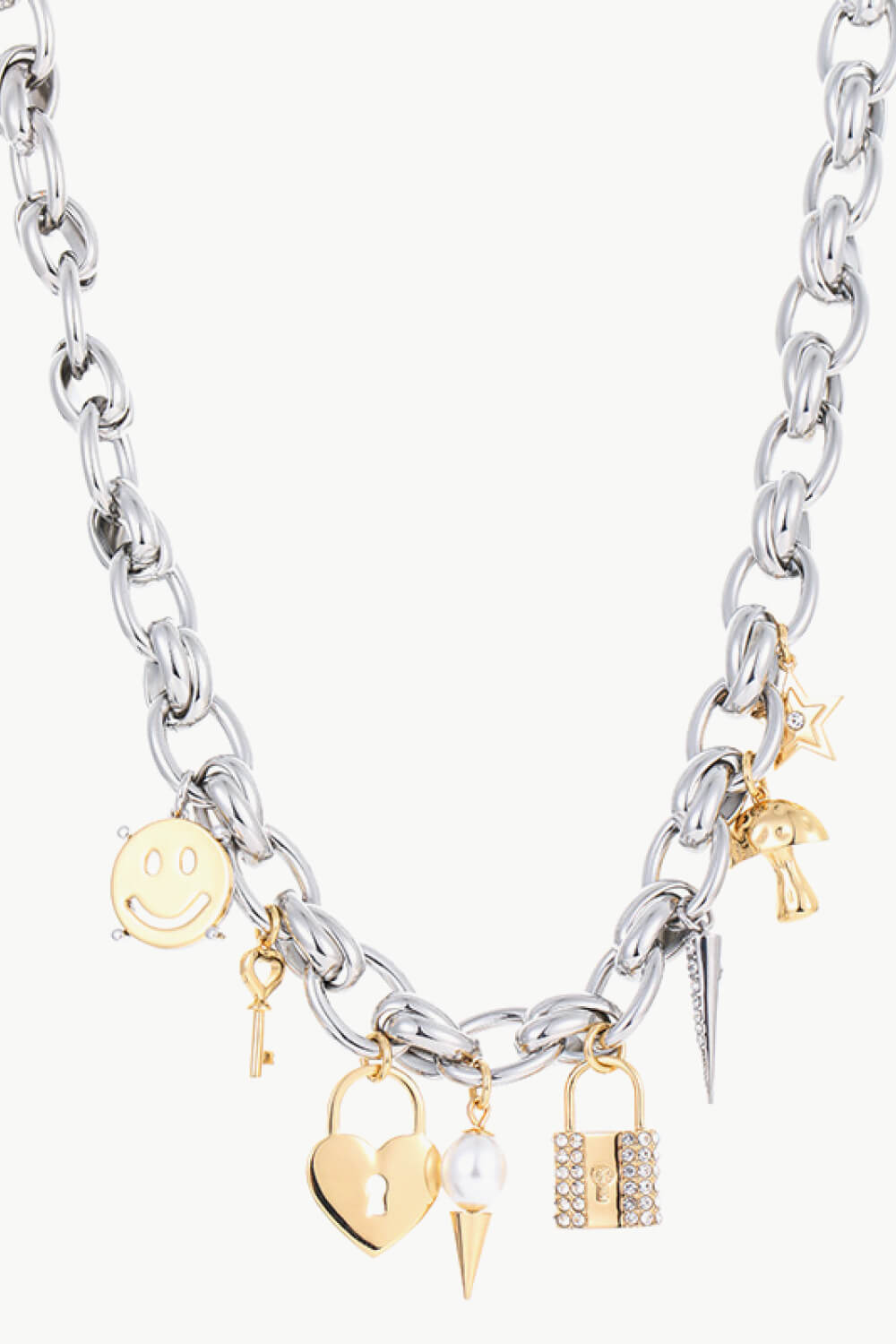 Honeybee Mumford's Lock Pendant Double-Layered Necklace