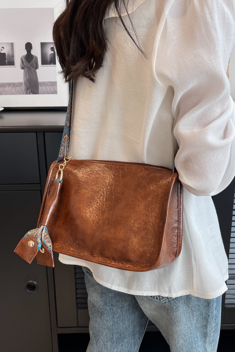 Honeybee Mumford's Leather Shoulder Bag