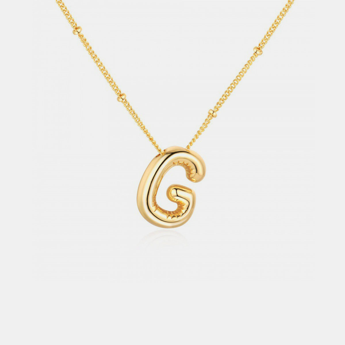 Honeybee Mumford's Gold-Plated Letter Pendant Necklace