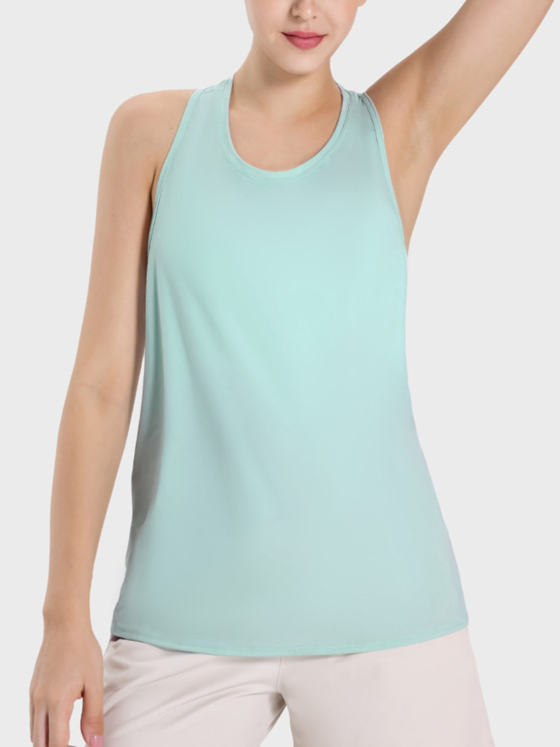 Honeybee Mumford's Round Neck Wide Strap Active Tank