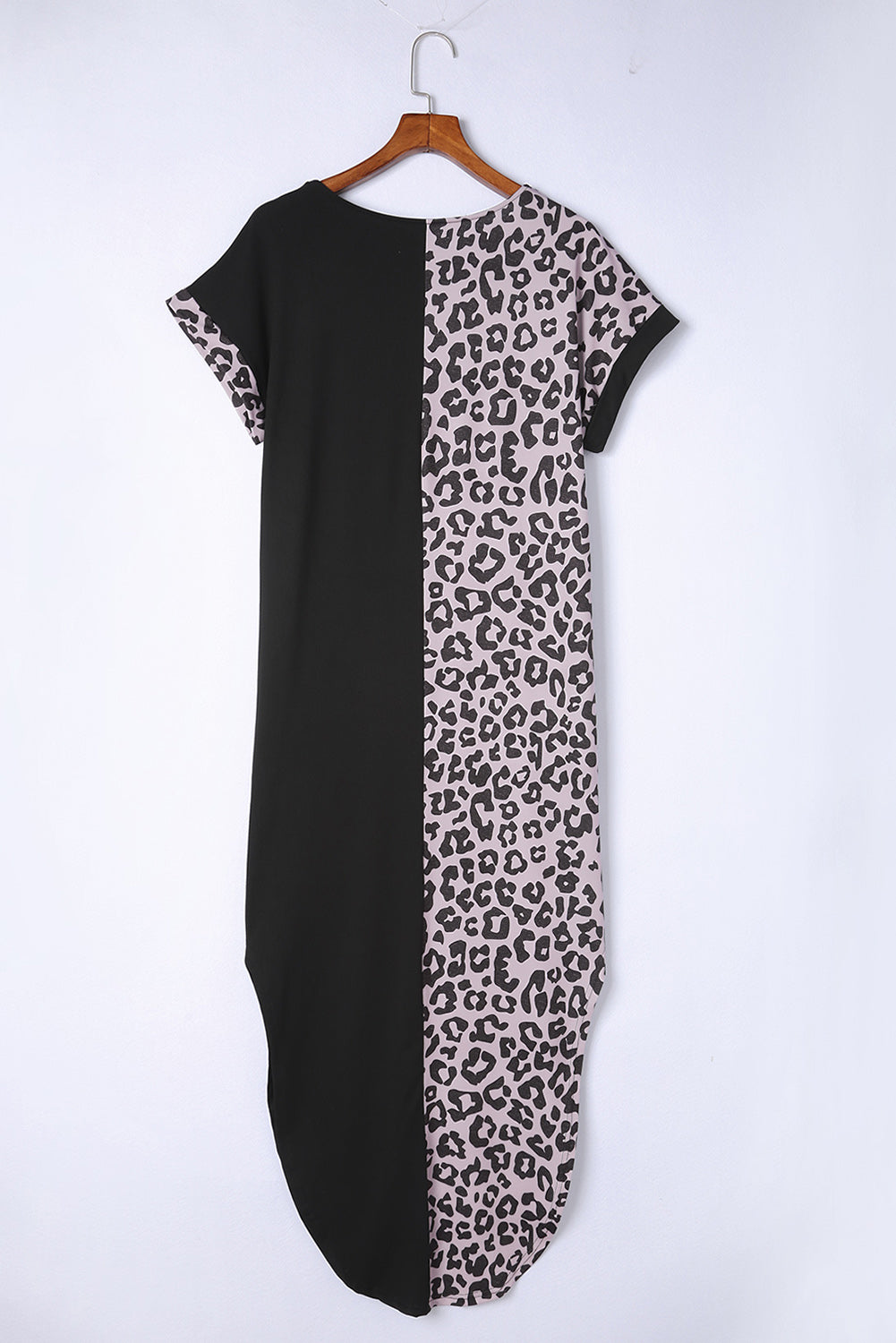 Honeybee Mumford's Leopard Color Block Split Dress