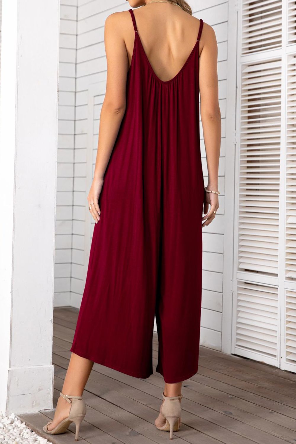 Honeybee Mumford's Spaghetti Strap Scoop Neck Jumpsuit