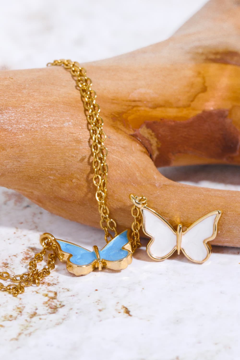 Honeybee Mumford's Butterfly Pendant 14K Gold-Plated Necklace