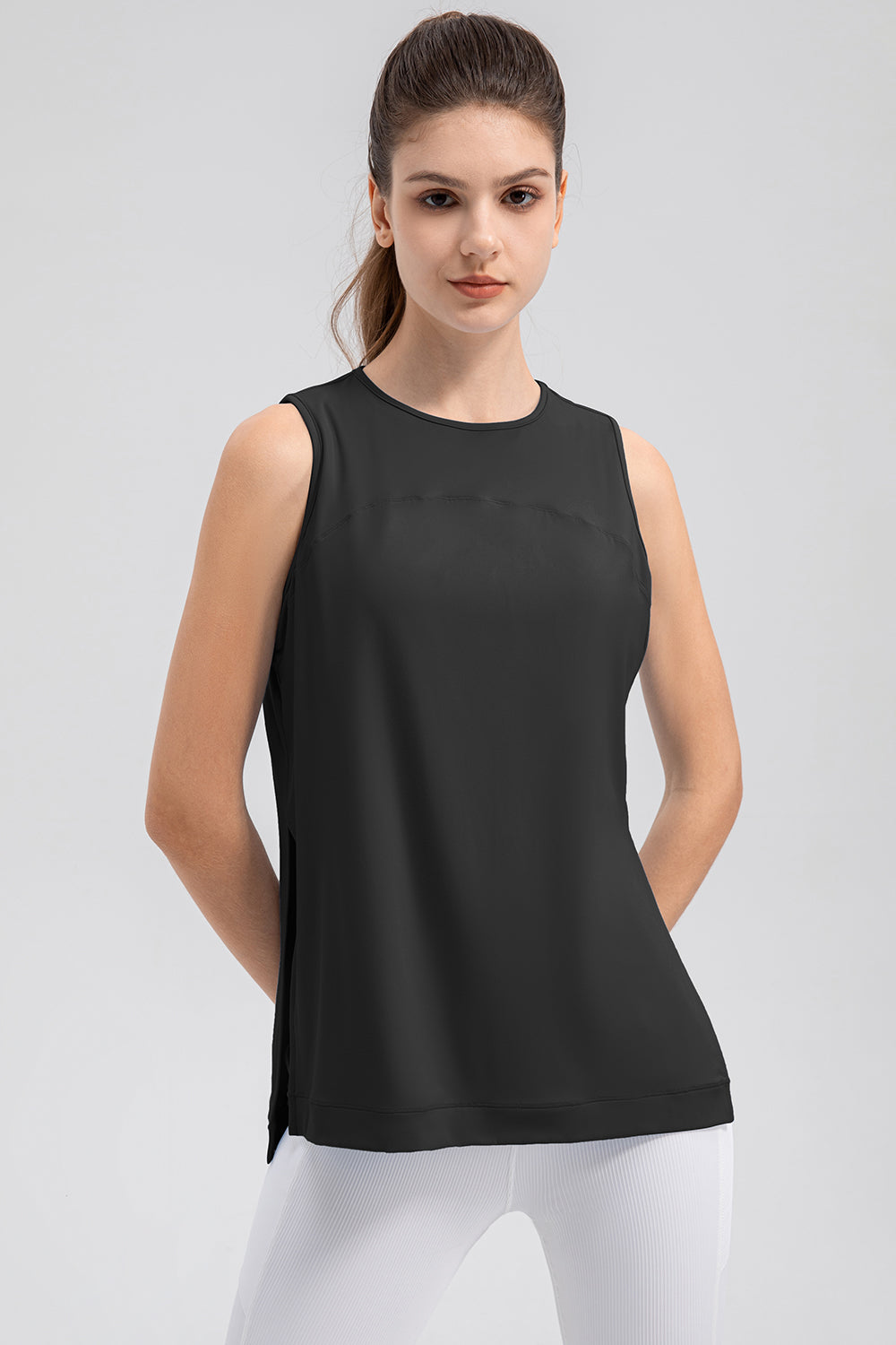 Honeybee Mumford's Slit Round Neck Tank