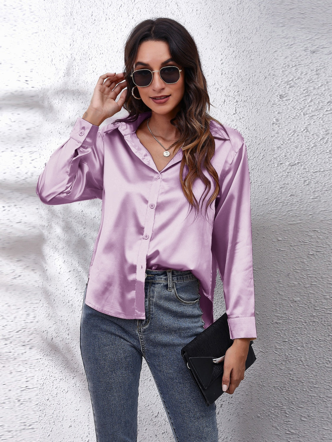 Honeybee Mumford's Collared Neck Buttoned Long Sleeve Shirt