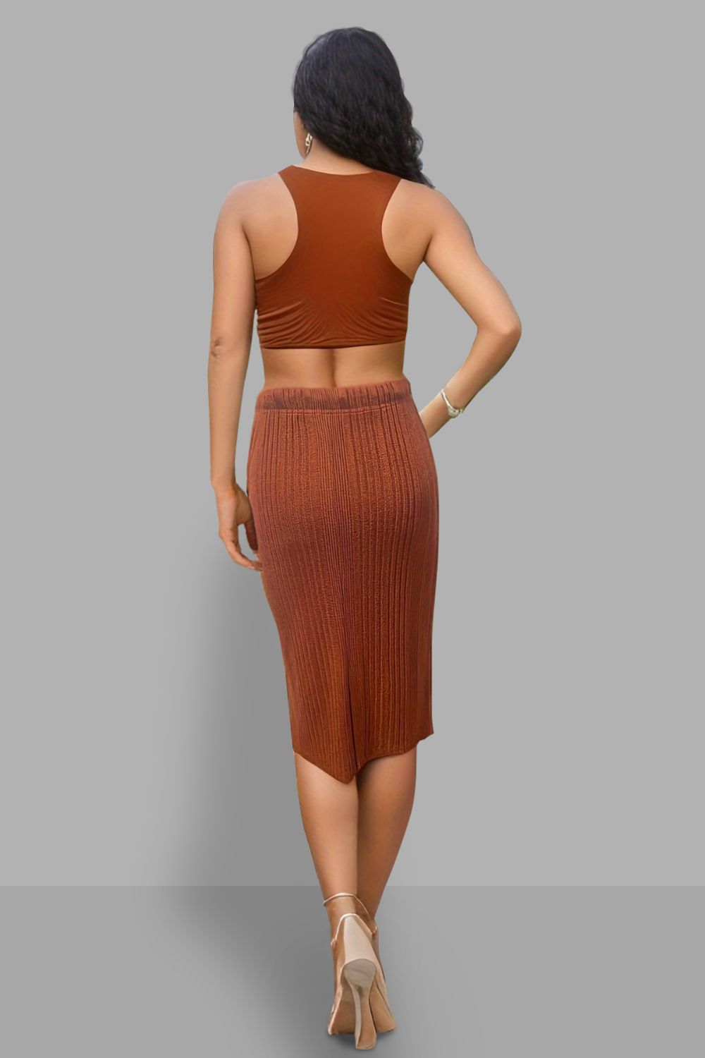 Honeybee Mumford's Slit High Waist Skirt