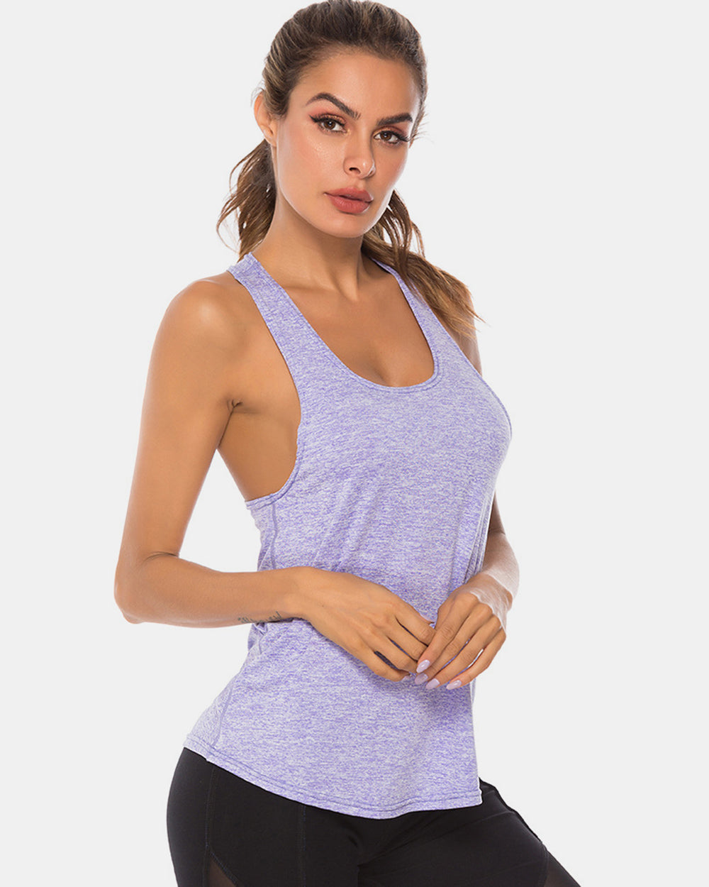 Honeybee Mumford's Full Size Scoop Neck Wide Strap Active Tank