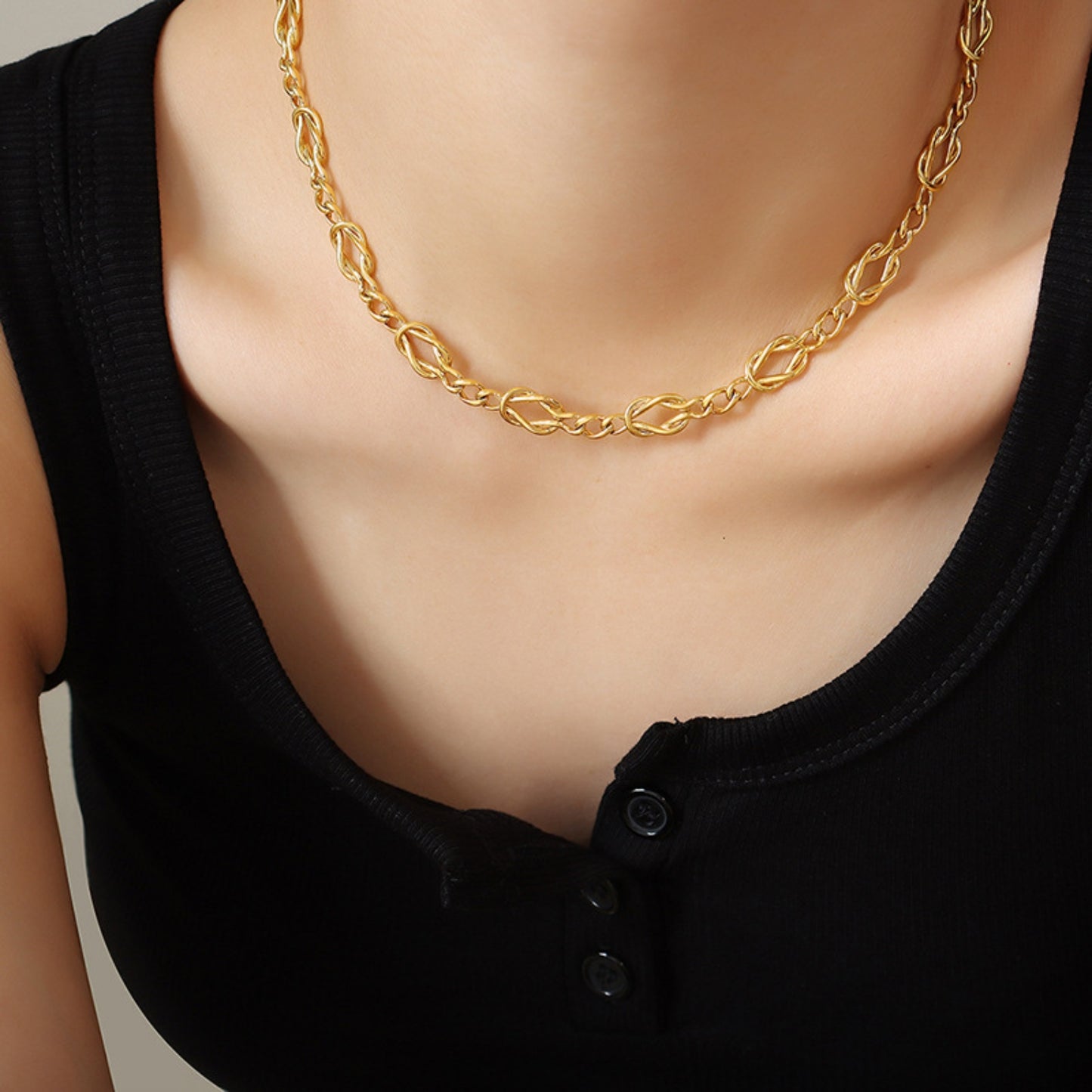 honeybee Mumford's Brass Chain Necklace