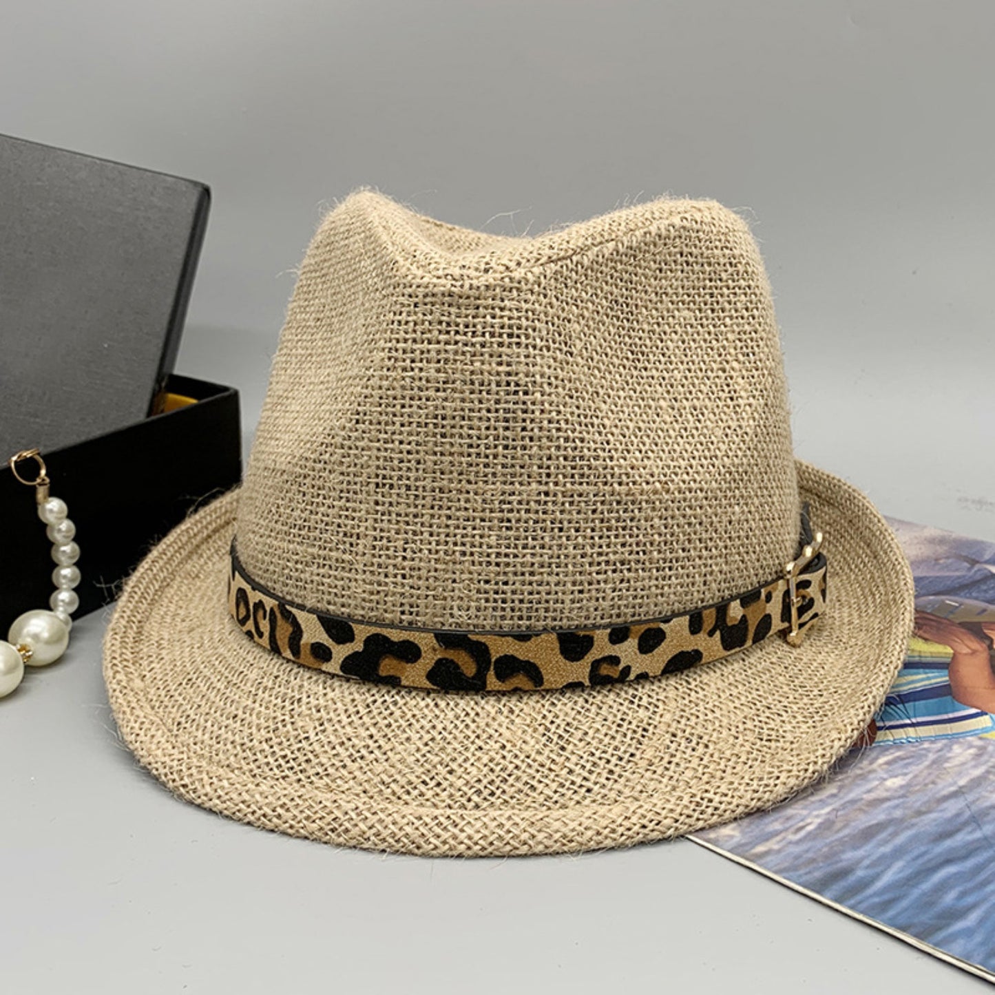 Honeybee Mumford's Short Brim Jute Cloth Hat