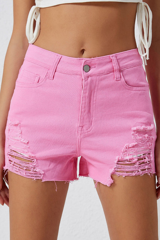 Honeybee Mumford's Distressed Denim Shorts